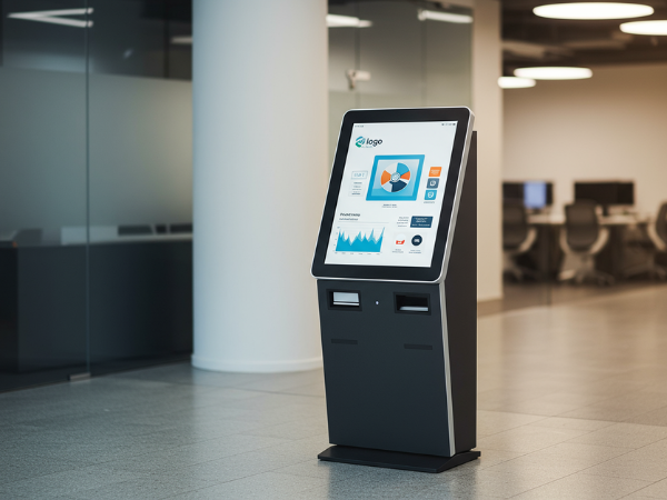 Interactive digital kiosk in a retail environment