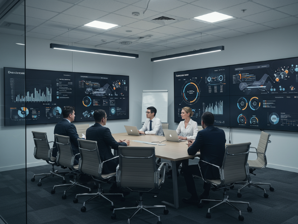 Large Format LED Display in a meeting room