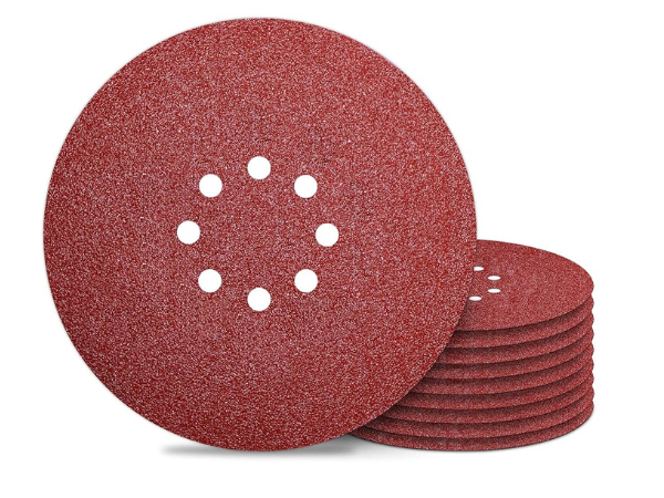 An assortment of sanding disks with various grits
